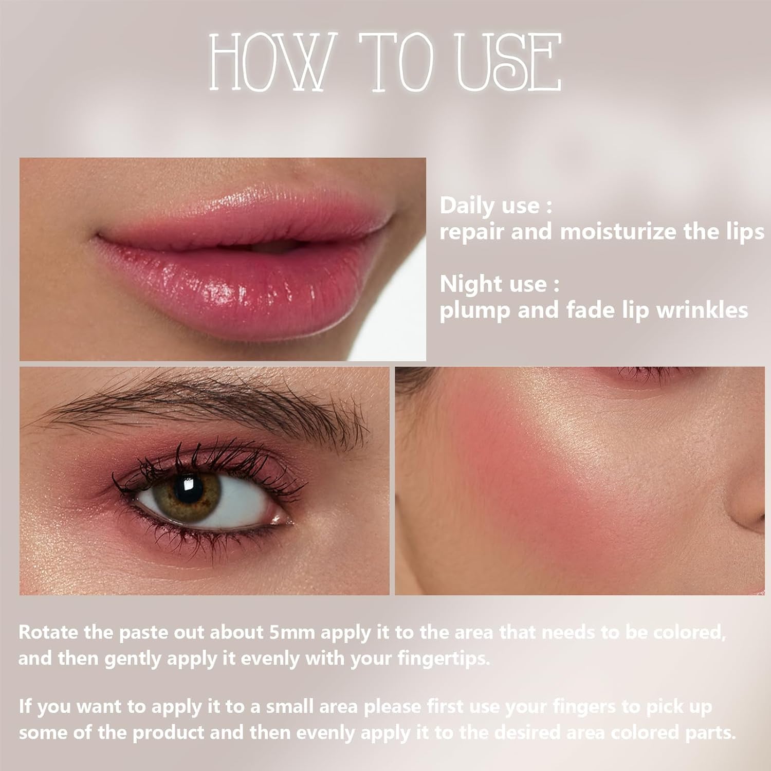 Ever Beauty Lip و Cheek 2 In 1 Magic بلاشر - 35مل - الصورة 3