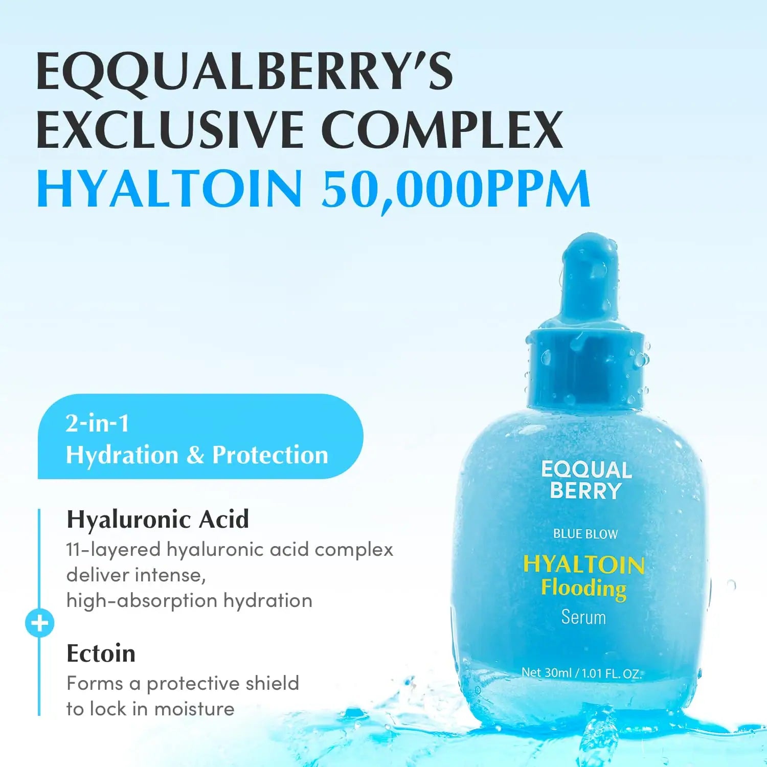 Eqqualberry Hyaltoin Flooding Serum 30ml - الصورة 4