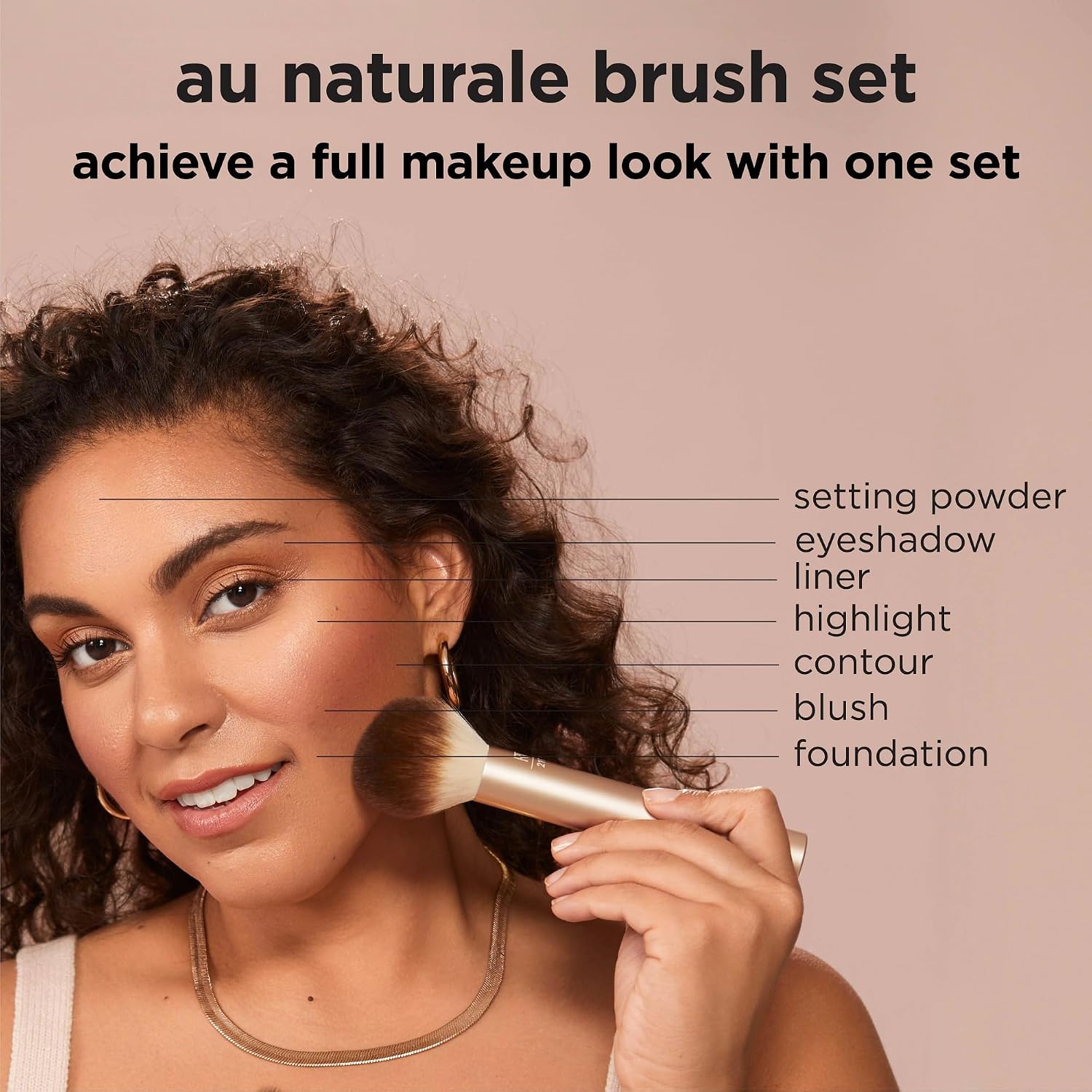 Real Techniques Au Naturale Makeup Brush Set - 9 Pcs - الصورة 4