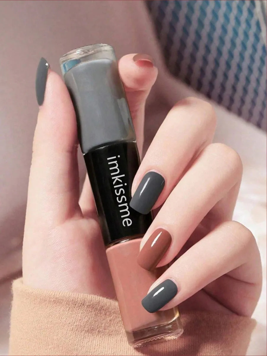 Shein Bolania 2-Color Quick Dry Nail Polish - الصورة 7