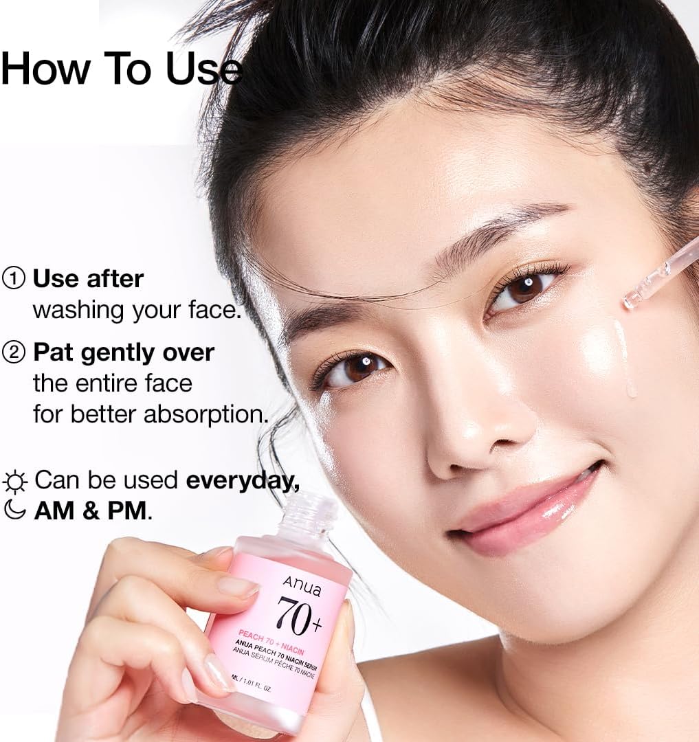 ANUA Peach 70% Niacinamide Serum 30 ml - الصورة 7