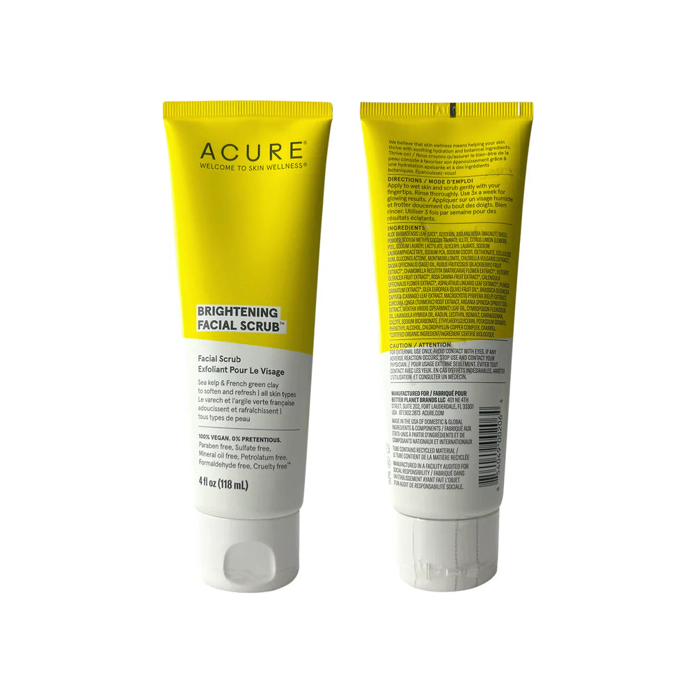 Acure Brightening Facial Scrub 118ml