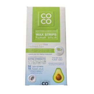 COCO WAX STRIPS FOR DRY SKIN 10 STRIPS