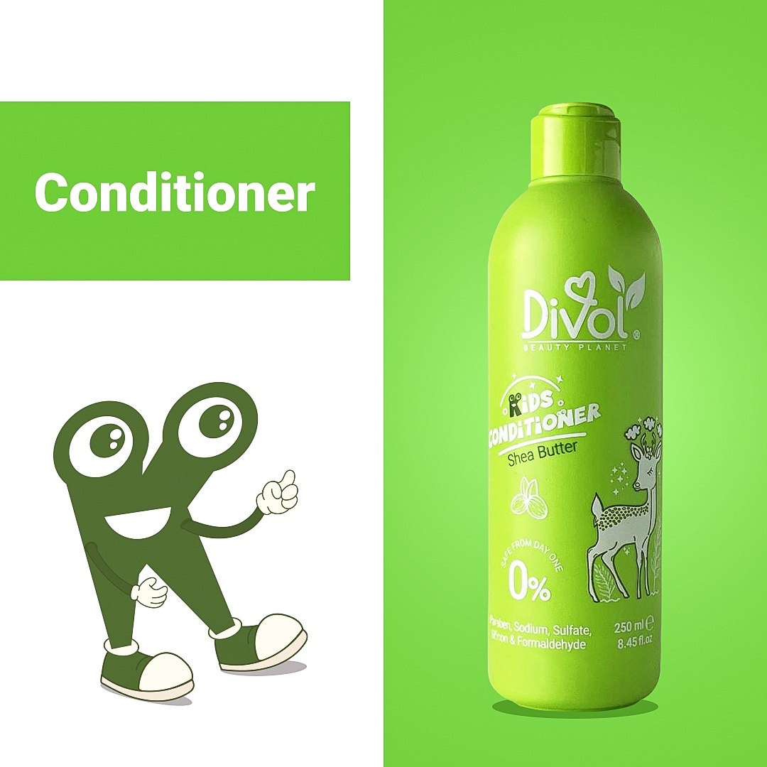 DIVOL KIDS HAIR CONDITIONER 250ML SHEA BUTTER