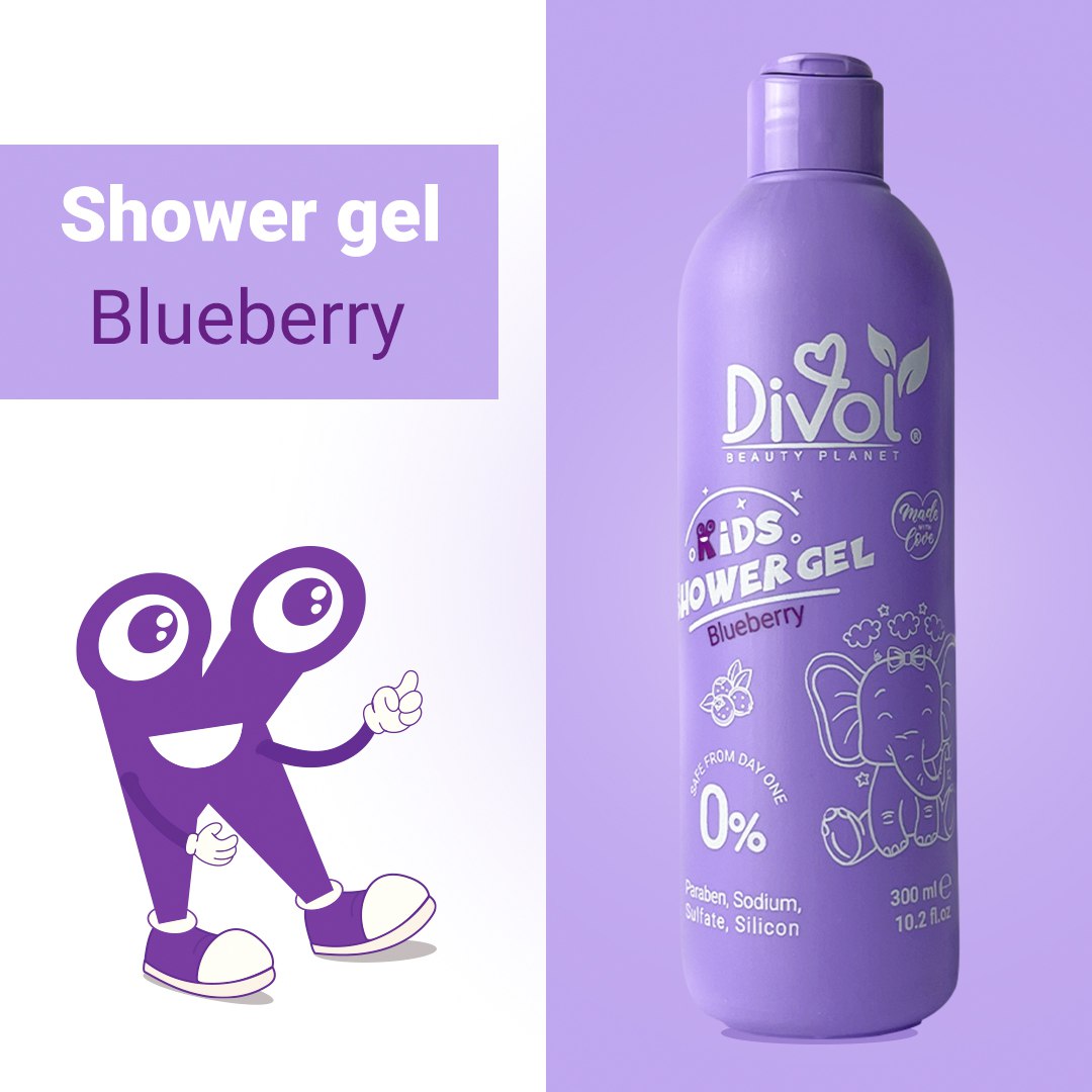 Divol Shower gel Blueberry 300ML