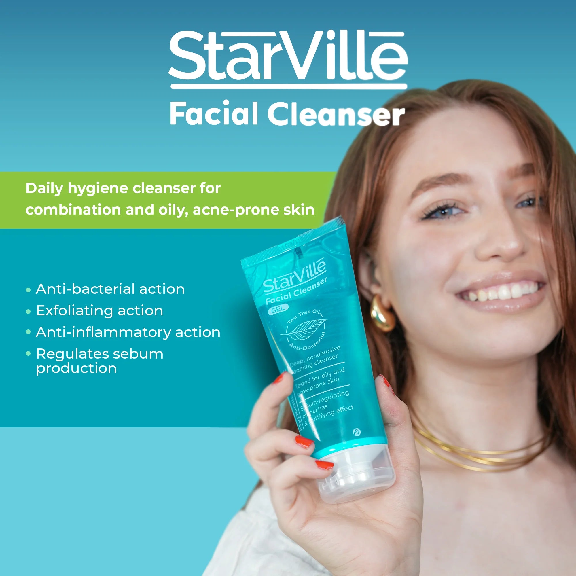 StarVille acne prone skin غسول وجه 400 مل - الصورة 4