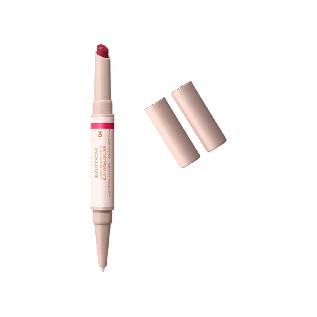 كيكو ميلانو Beauty Roar 2 in 1 Creamy Style و Universal محدد شفاه