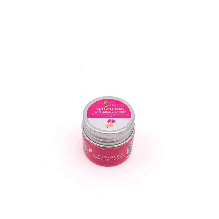 Raw African Cotton Candy Exfoliating Lip Polish 30gm - الصورة 3