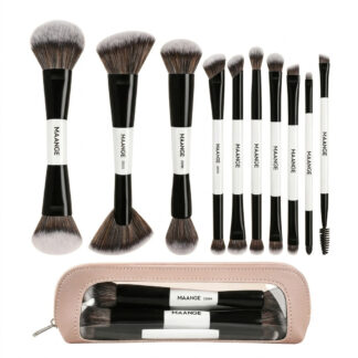 Maange 10Pcs Makeup Brush With Bag