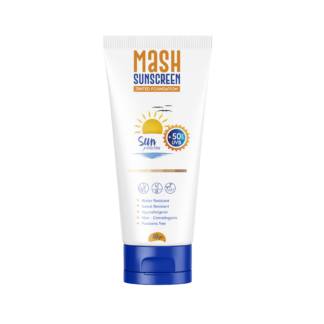 Mash واقي شمس Tinted كريم أساس SPF+50