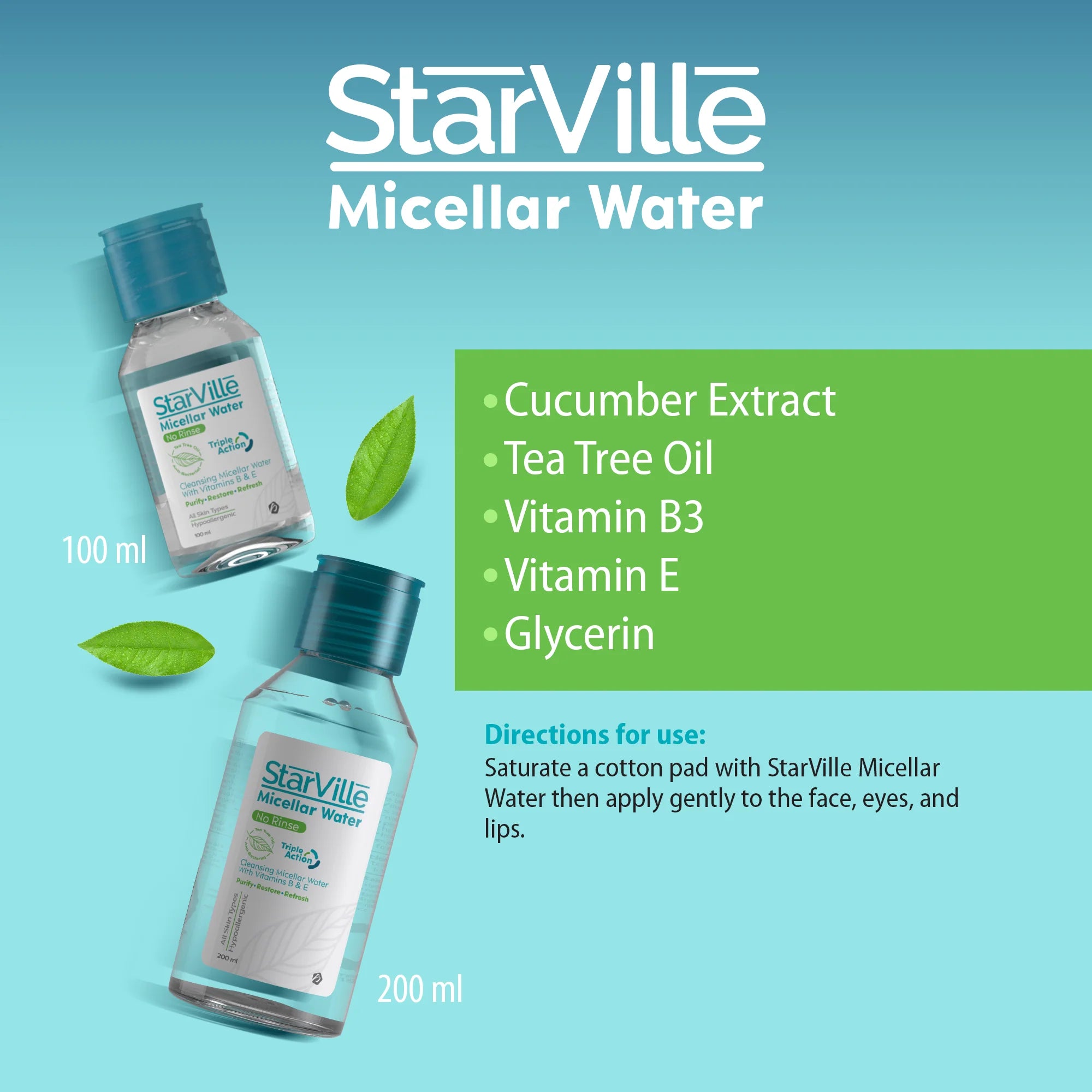 Star Ville Micellar Water 200 ml - الصورة 3