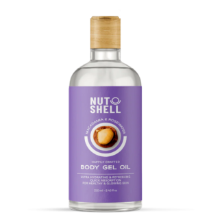 Nutshell Body Gel Oil Macadamia and Rosewater 250ml