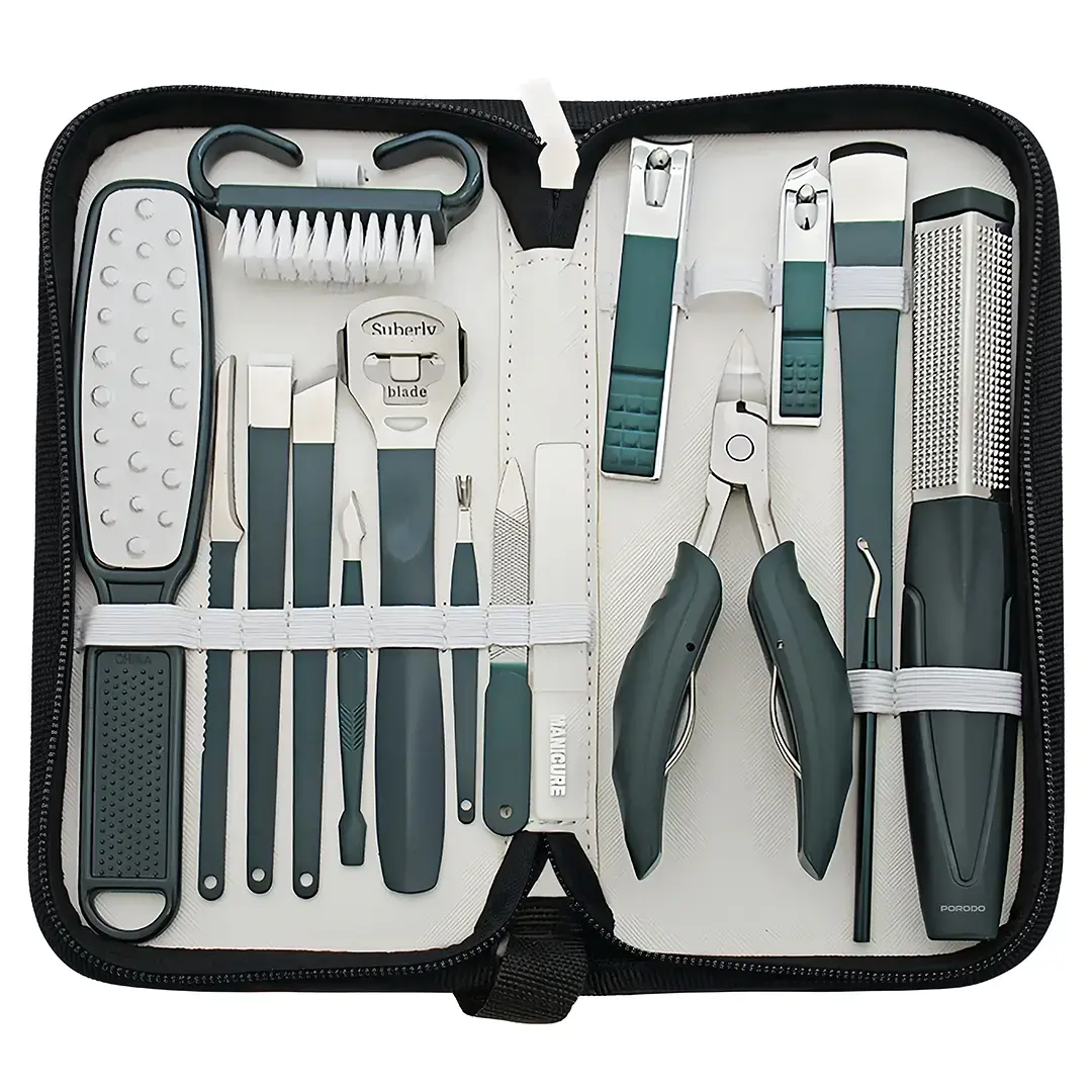 Professional Manicure & Pedicure Grooming Kit - الصورة 2