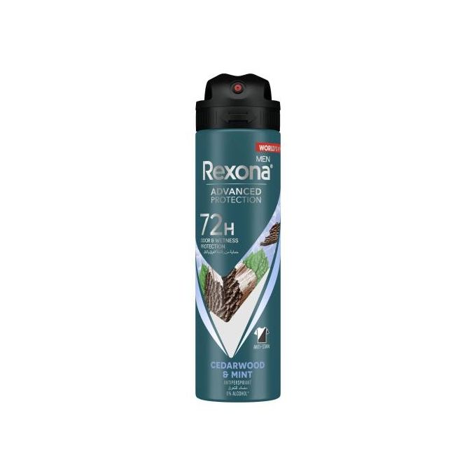 Rexona Men Cedarwood Mint مضاد تعرق مزيل عرق بخاخ - 150مل