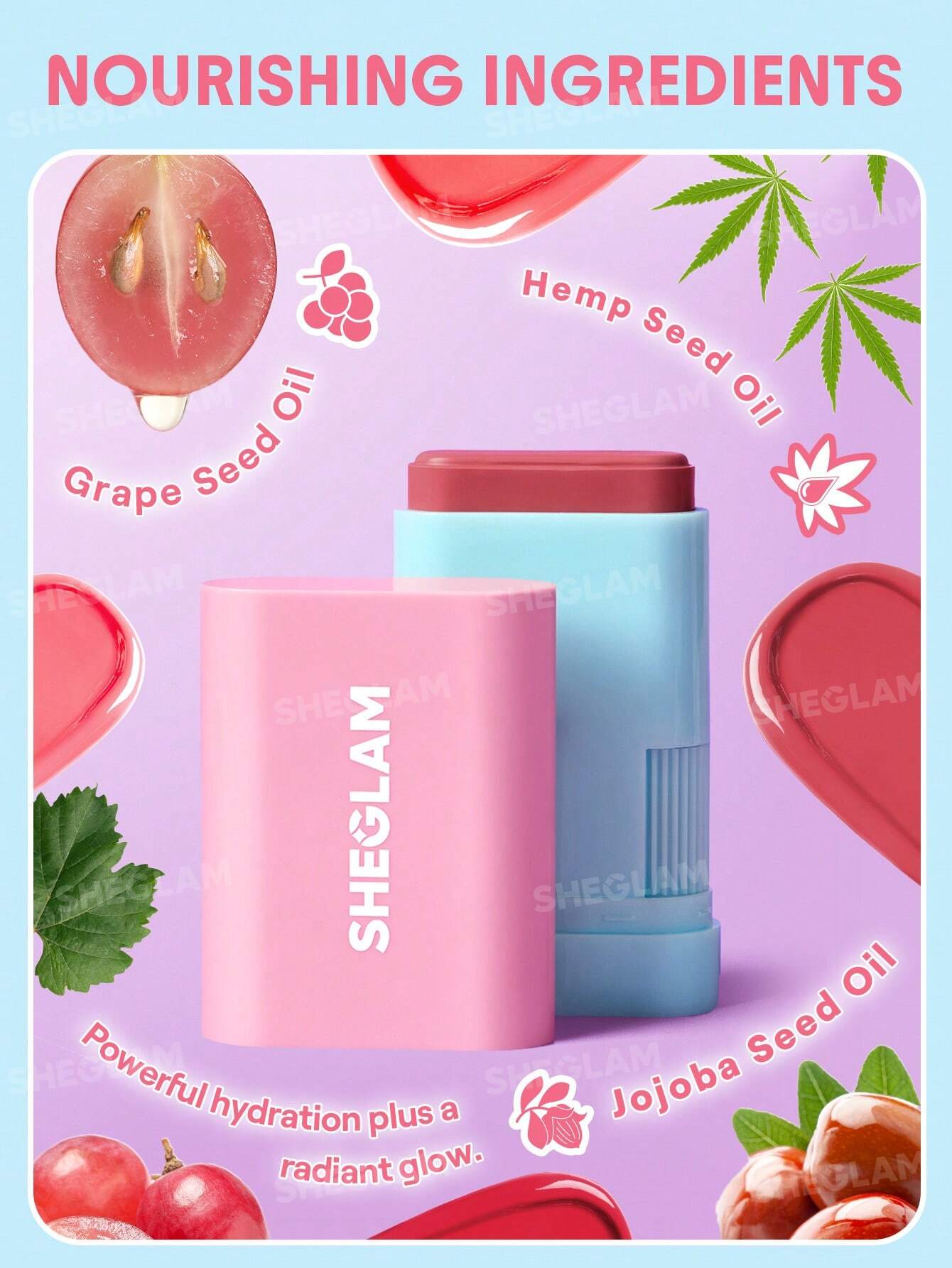 Sheglam Glass Glow Blush Stick - الصورة 2