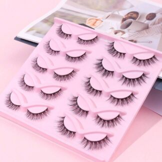 Shein 10 Pairs Of Mixed Cat Eye Eyelashes
