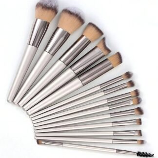 Shein 14Pcs Makeup Brush Set Grey