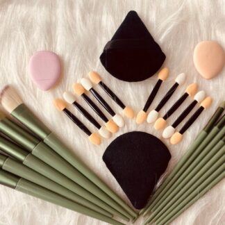 Shein 27 pcs Green Makeup Brushes Set