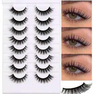 Shein 8 Pairs of Eyelashes Wispy Soft Mink