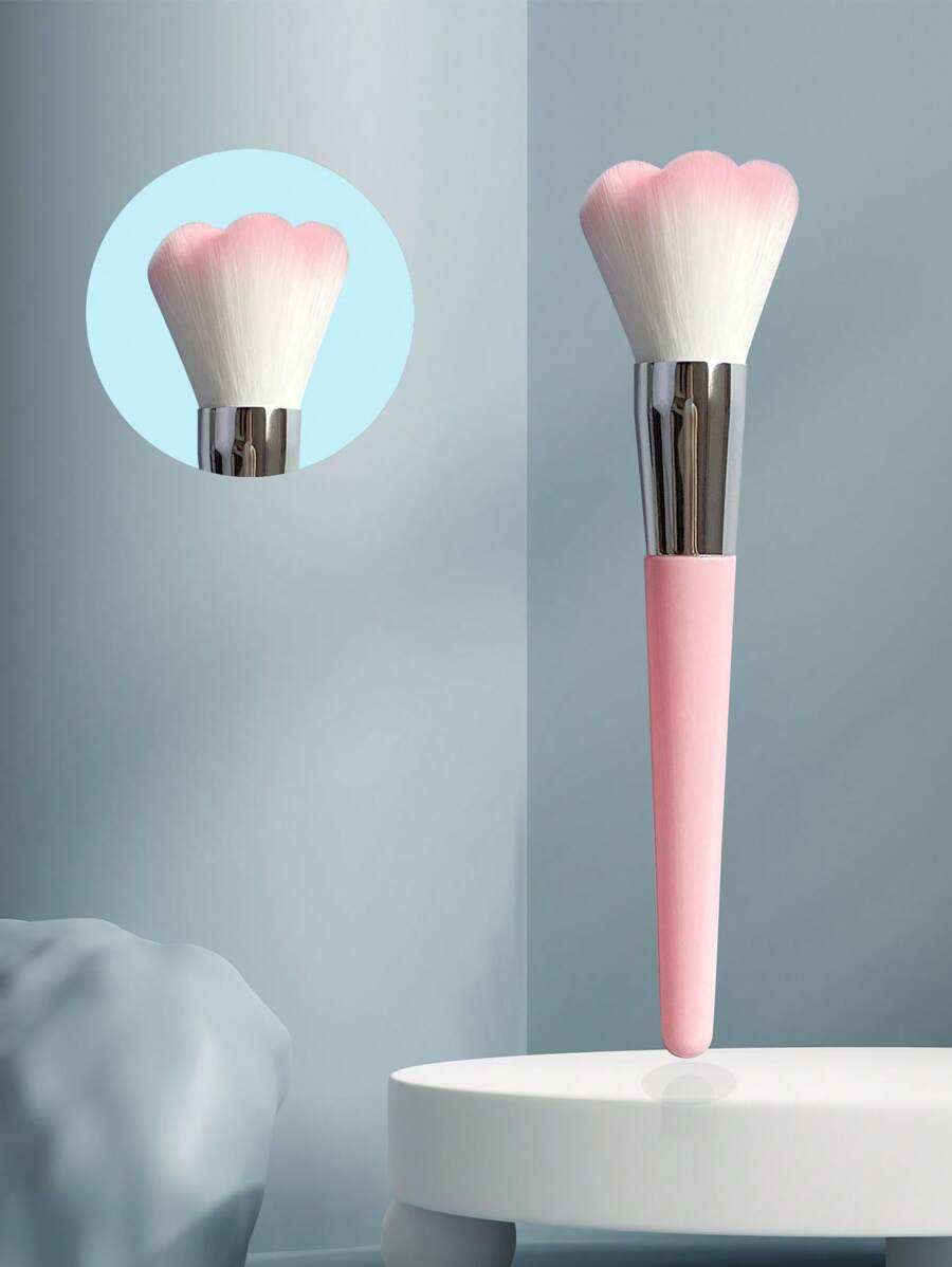 Shein Pink Flower Shaped Blush Brush - الصورة 2