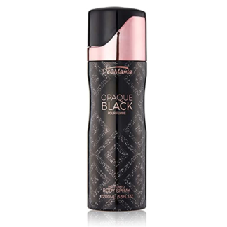 Deomania Opaque Black Perfumed Body Spray For Women - 200 ml
