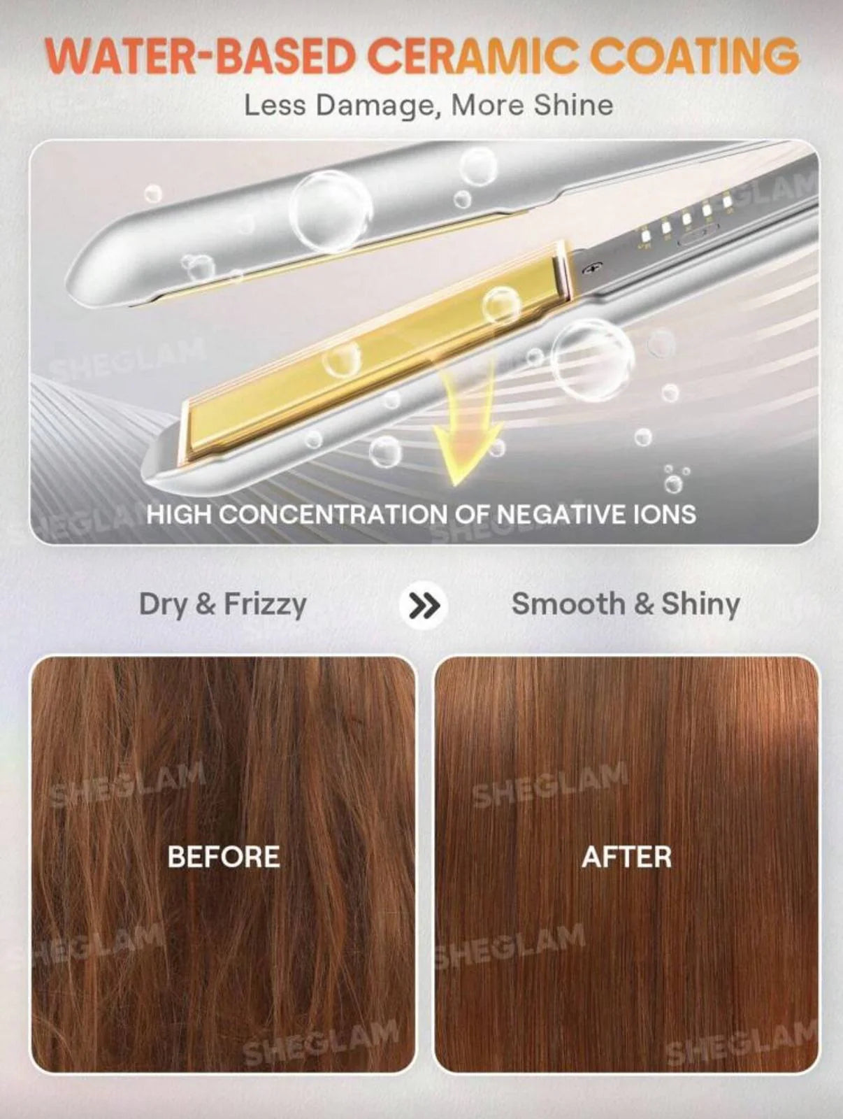 sheglam Sleek Chic Insta-Heat Straight Styler 25mm - الصورة 11