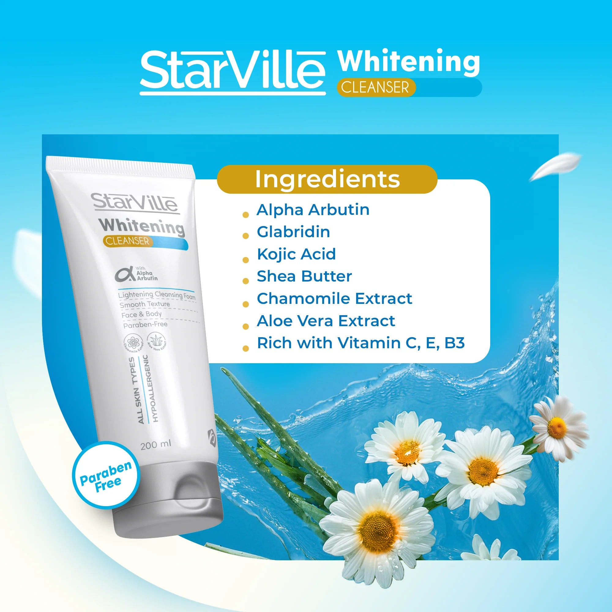 Starville Whitening Cleanser 200 ml - الصورة 3