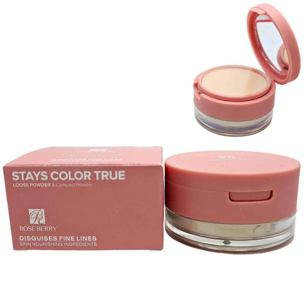 روز بيري Stays Color True Loose و Compact بودرة