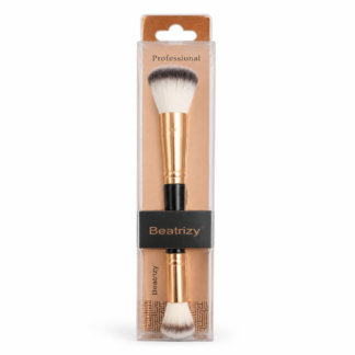 Beatrizy Professional Double-Ended Makeup Brush – Gold
