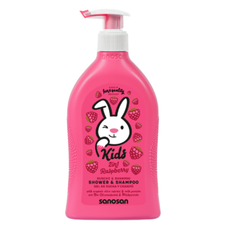 Sanosan Kids 2in1 Raspberry Shampoo and Shower Gel 400ml