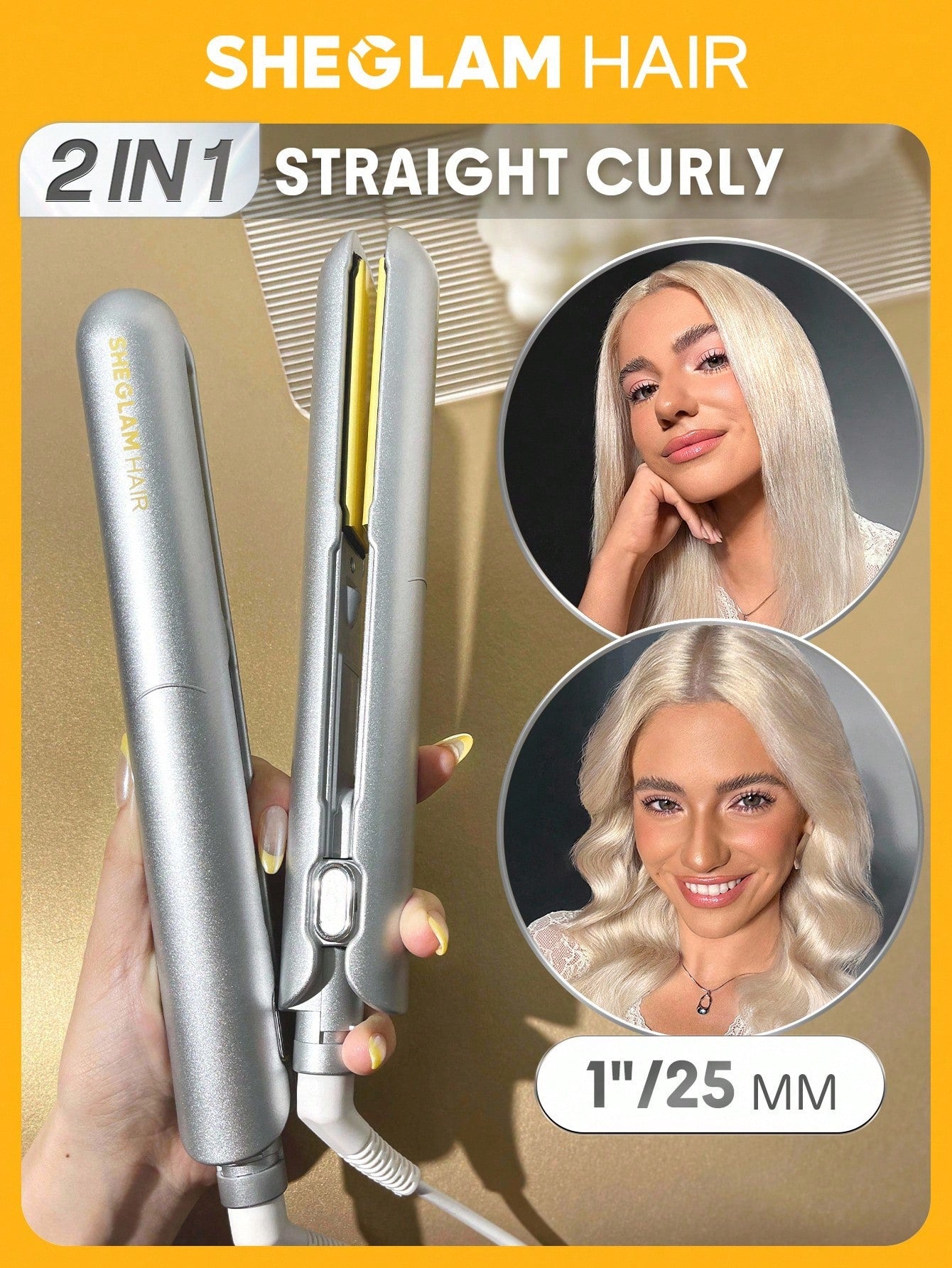 sheglam Sleek Chic Insta-Heat Straight Styler 25mm - الصورة 2