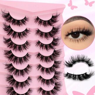 shein Lashes Cat Eye Style 7 pairs