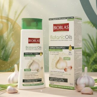 بيوبلاس شامبو تركى بالثوم والزيوت النباتية ضد تساقط الشعر 360ML