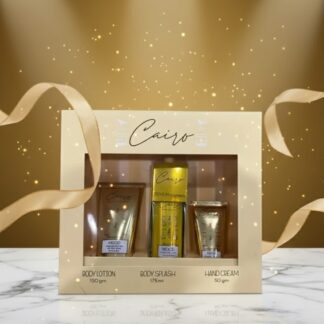 mood Cairo 3-Pcs Hand Cream Body Splash and Lotion Set