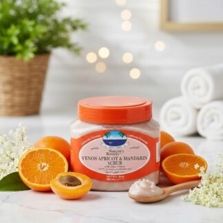 Natures Bounty Venos Apricot and Mandarin Scrub 600 ml