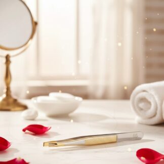 FE Golden Tweezers with Straight Edge 057